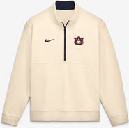 Nike Men's Nike Cream Auburn Tigers Primetime Club Fleece Half-Zip Pullover