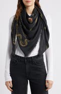 AllSaints Ania Chain Print Square Scarf
