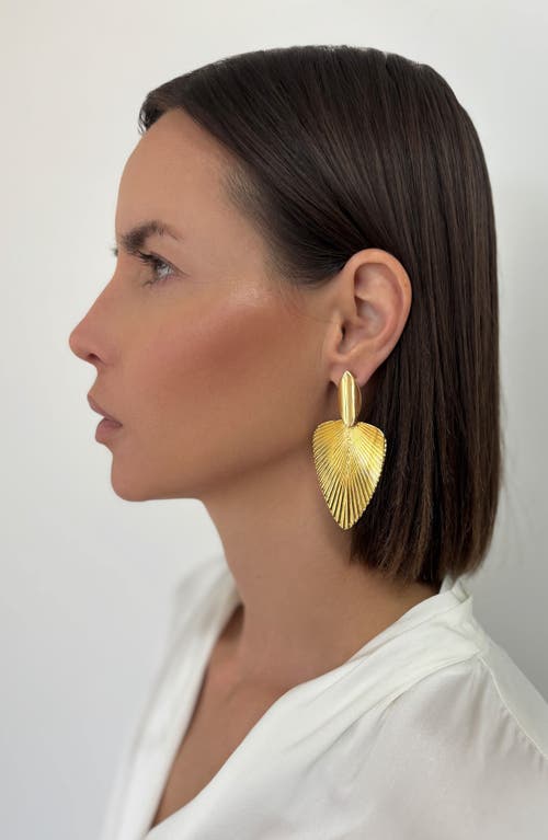 St. Moran Deco Drop Earrings In Gold