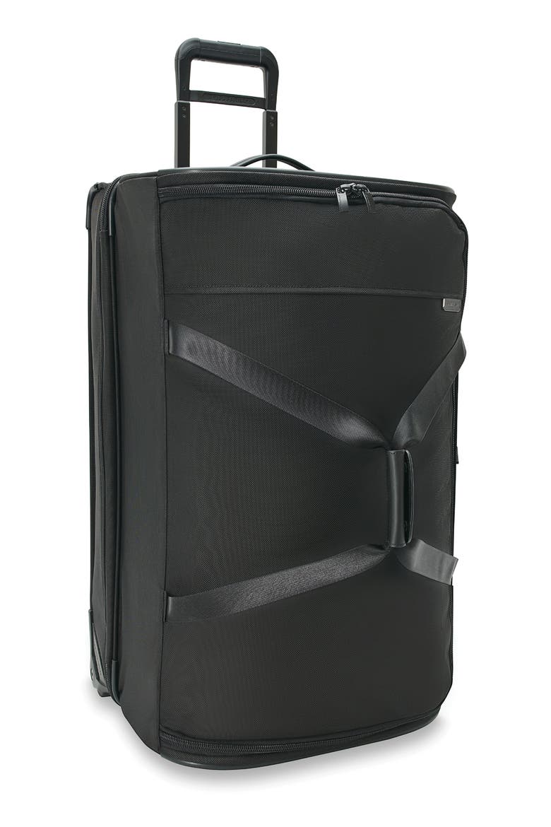 Baseline Large Two-Wheel Duffle Bag, Alternate, color, BLACK