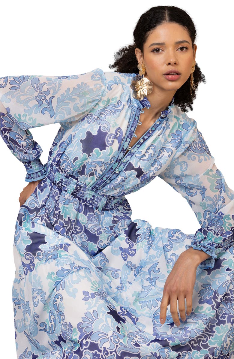 Hale Bob Bertille Chiffon Maxi Dress, Alternate, color,