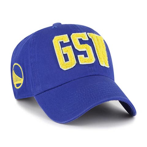 Men's '47 Royal Golden State Warriors Hand Off Clean Up Adjustable Hat