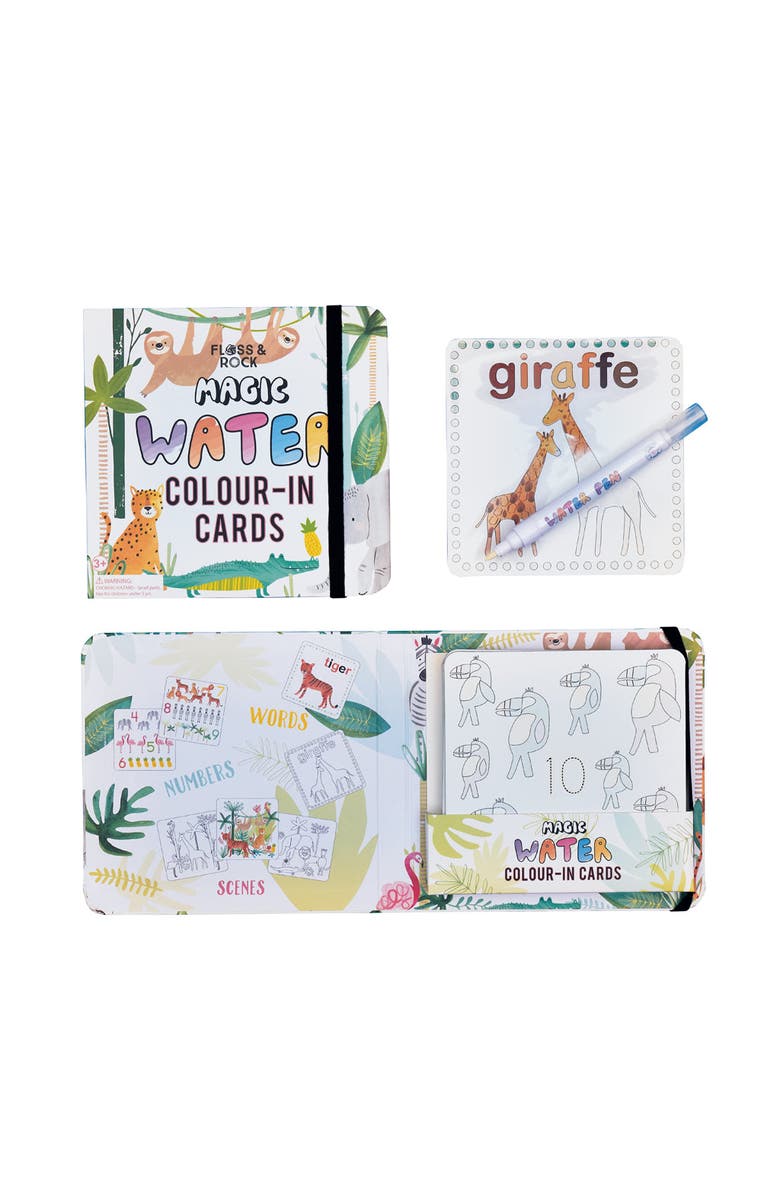 Floss & Rock Water Pen and Cards, Main, color, Jungle