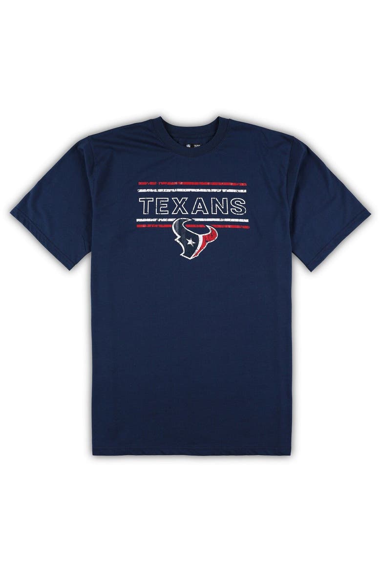 Men's Concepts Sport Navy/Red Houston Texans Big & Tall Flannel Sleep Set, Alternate, color, Navy