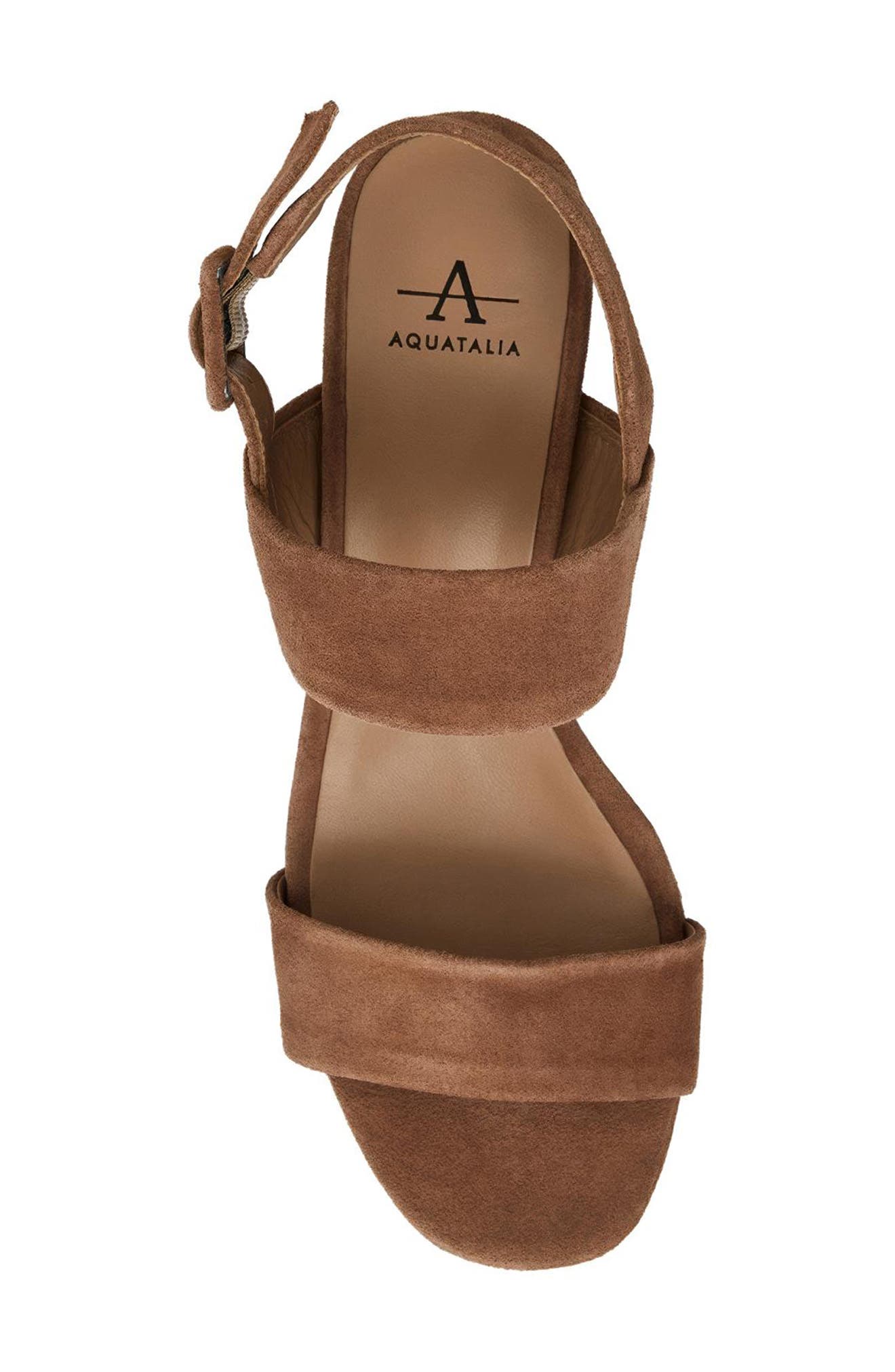 Melly Weatherproof Platform Sandal, Alternate, color, CLAY SUEDE