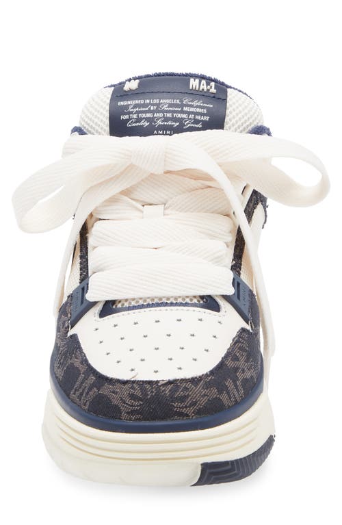 Amiri Ma1 Sneaker With Quad Monogram In Midnight Indigo