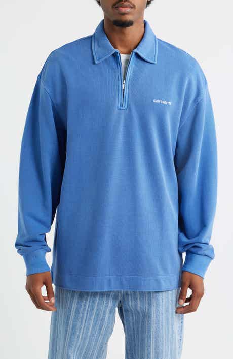 Carhartt Work In Progress Cotton Piqué Quarter Zip Pullover