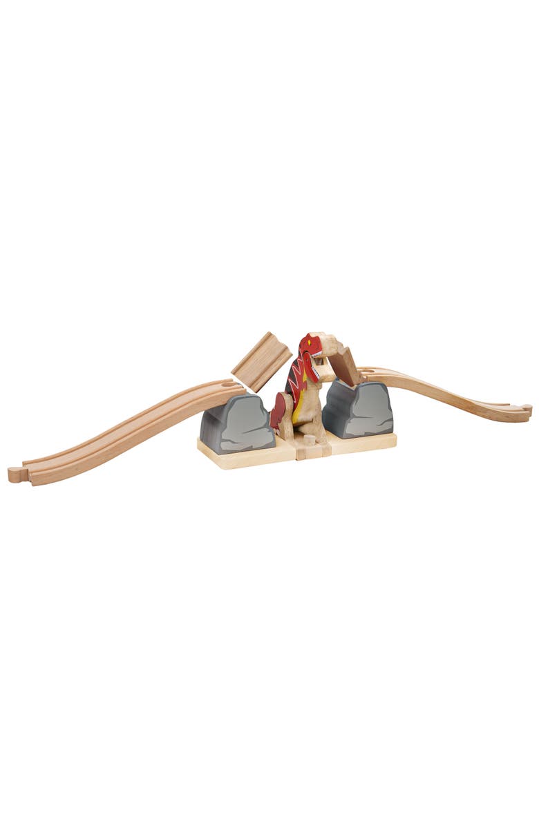 Bigjigs Rail T-Rex Bursting Bridge, Main, color, Multicoloured