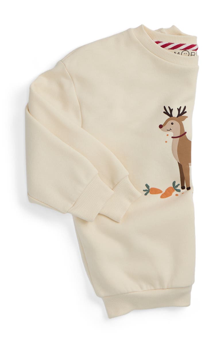 MORI Reindeer Sweatshirt, Alternate, color, Reindeer & Cream