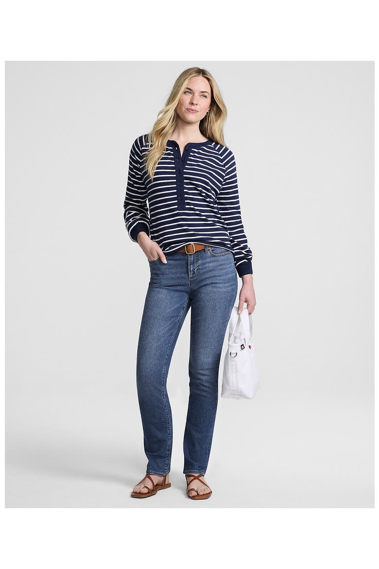 Recover Mid Rise Straight Leg Blue Jeans, Alternate, color, Indigo Tide Blue
