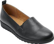Comfortview The June Leather-Like Slip On Flat
