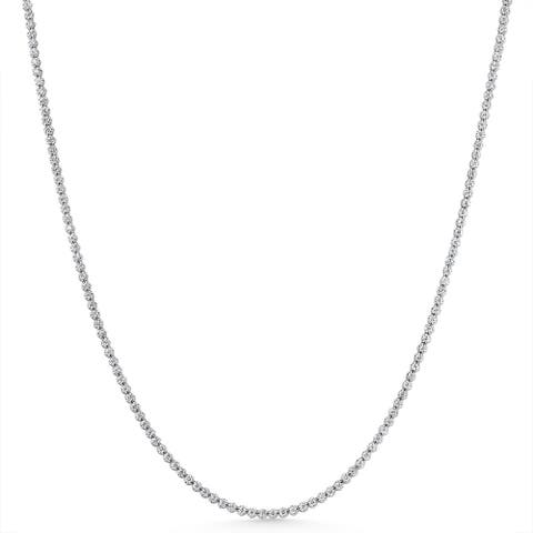 3 1/2Ct Diamond Tennis Necklace 14k Gold 17" Lab Grown