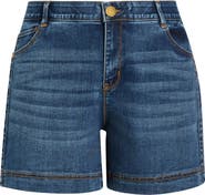 Wit & Wisdom Gracie High Waist Cotton Blend Denim Shorts