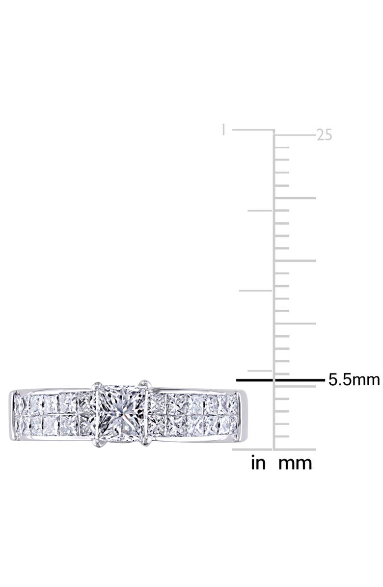Julianna B. Diamond Channel Set Engagement Ring 18k, Alternate, color, 18K White Gold