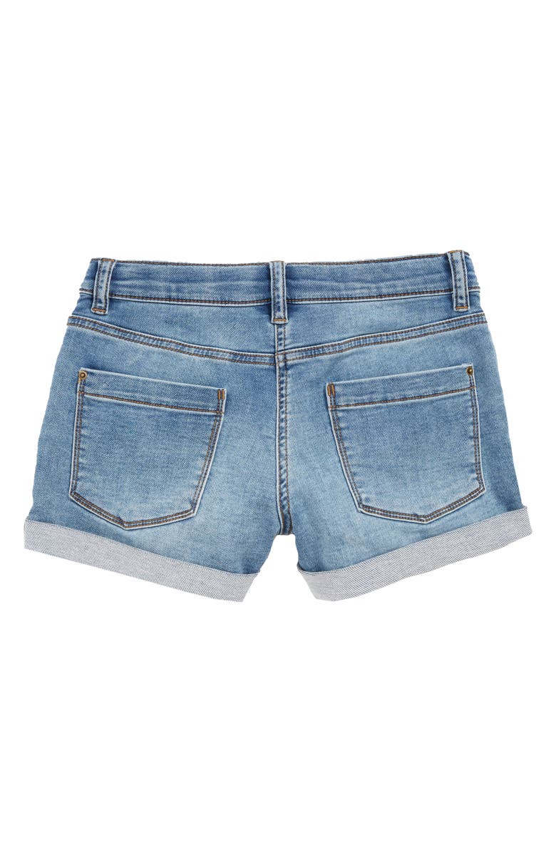 crewcuts by J.Crew Rainbow Pocket Denim Shorts, Alternate, color, 