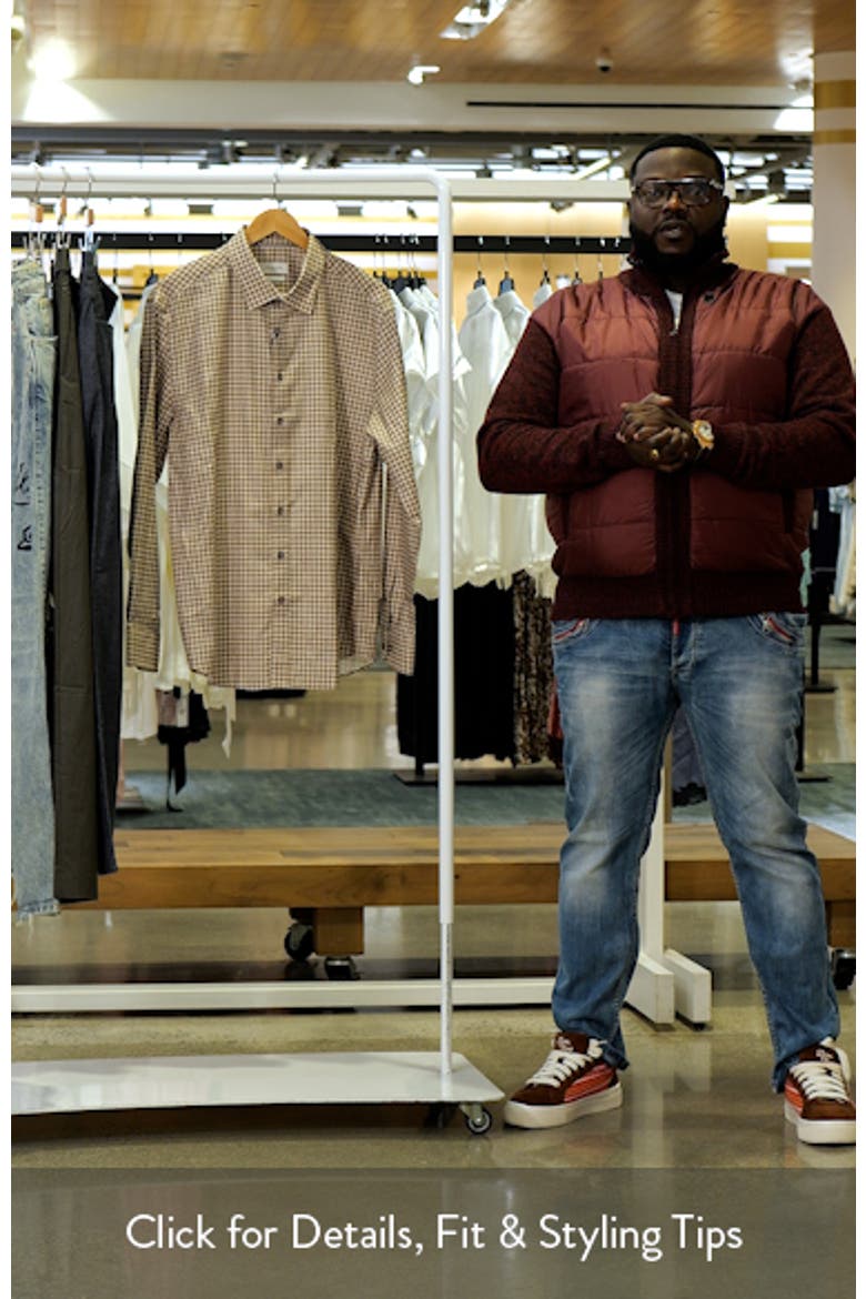 Julian Shaped Fit Grid Check Button-Up Shirt video