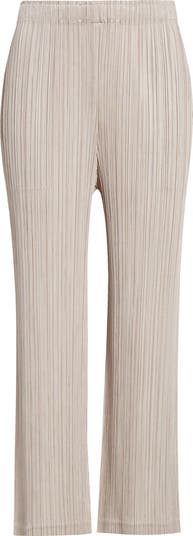 Pleats Please Issey Miyake Pleated Straight Leg Pants Pleats Please Issey Miyake Pleated Straight Leg Pants