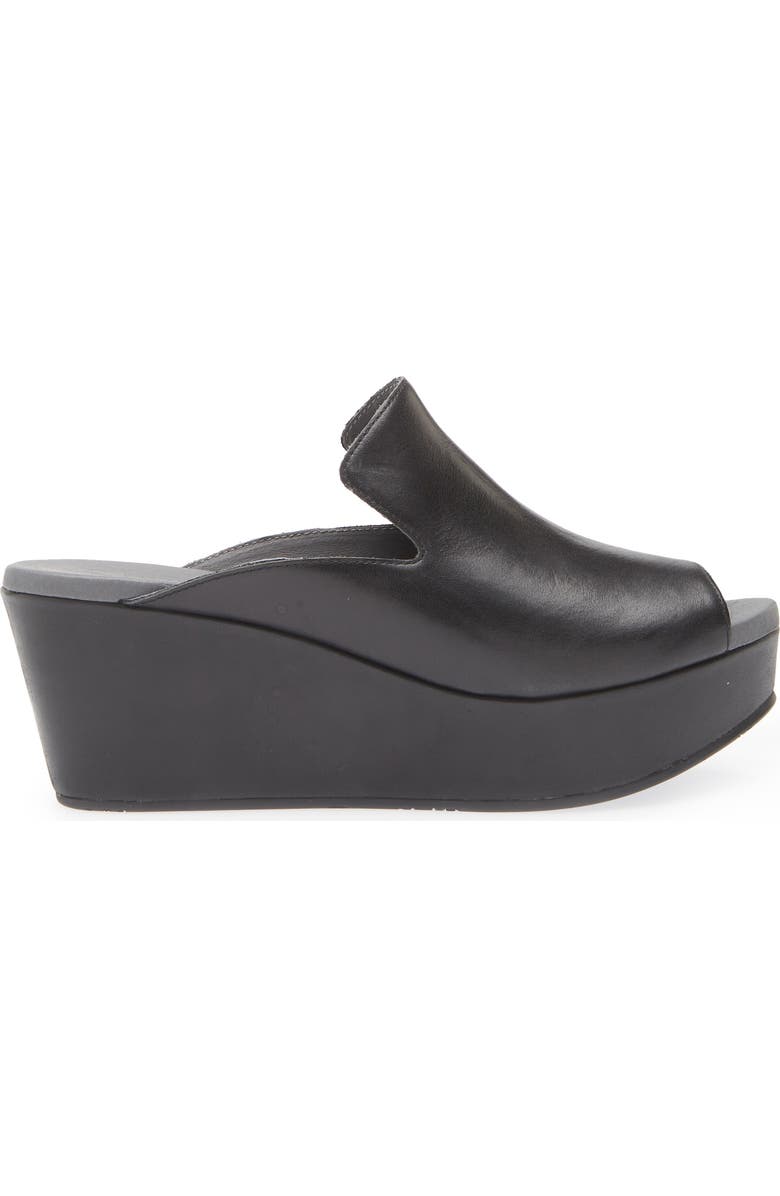 Chocolat Blu Whisper Platform Wedge Sandal, Alternate, color, Black Leather