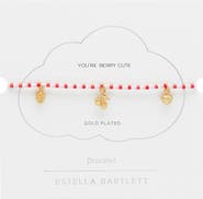 Estella Bartlett Fruity Miyuki Charm Bead Slider Bracelet