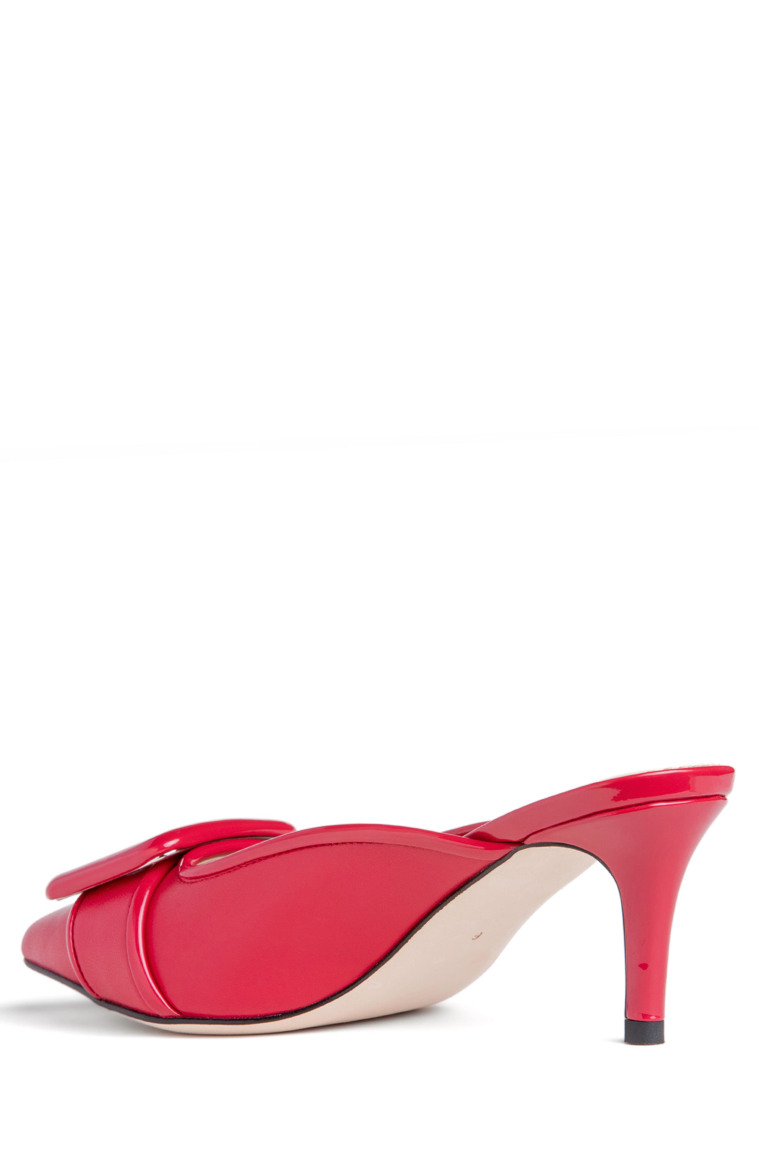 Allegra James Cara Leather Buckle Mule, Alternate, color, 