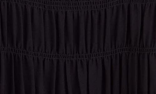 Madewell Square Neck Tiered Top In Black