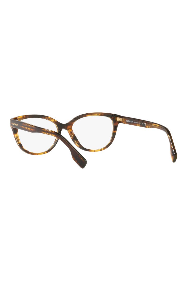 Esme 52mm Square Optical Glasses, Alternate, color, STRIPED BROWN