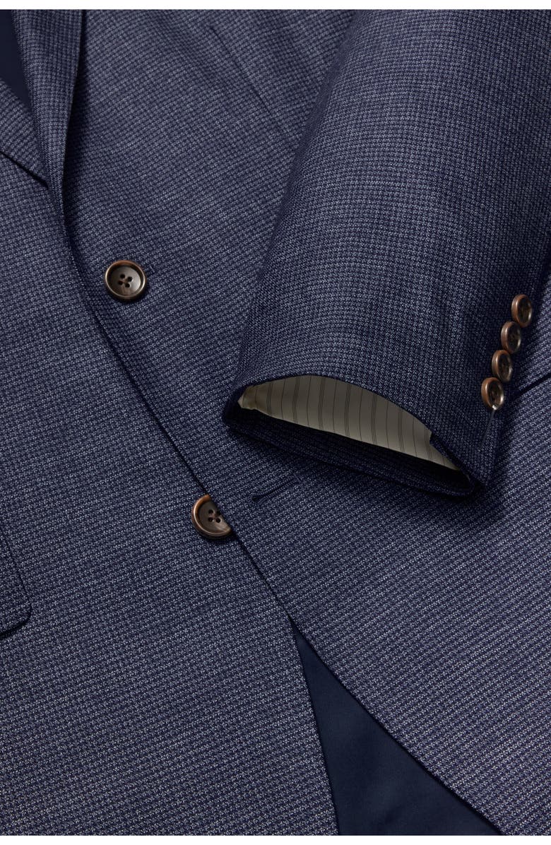 Bonobos Jetsetter Houndstooth Stretch Wool Suit Jacket, Alternate, color, Blue Navy Houndstooth