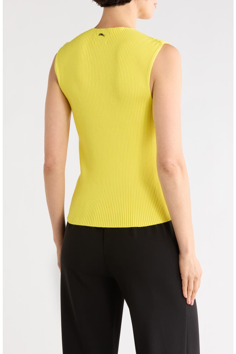 Rib Knit Sleeveless Top, Alternate, color, LEMON