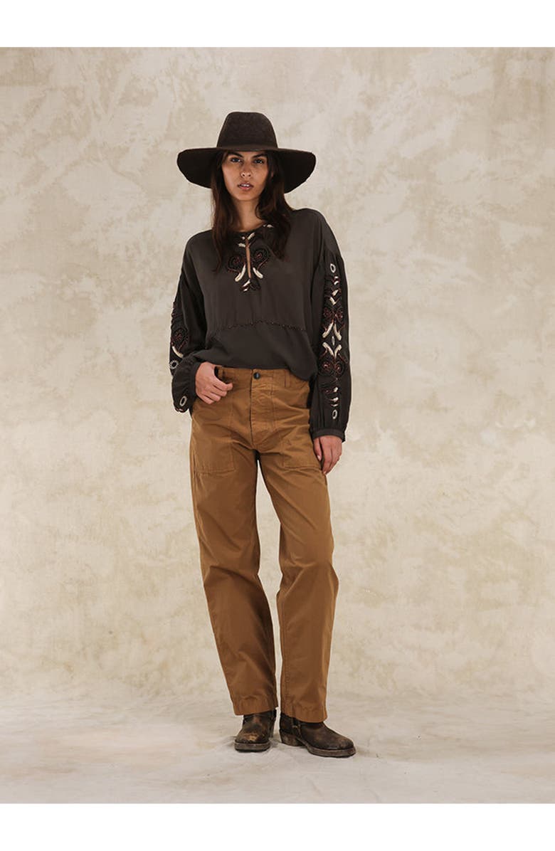 Fortela Newfatigue Canvas Parachute Fatigue Trousers, Alternate, color, Cacao