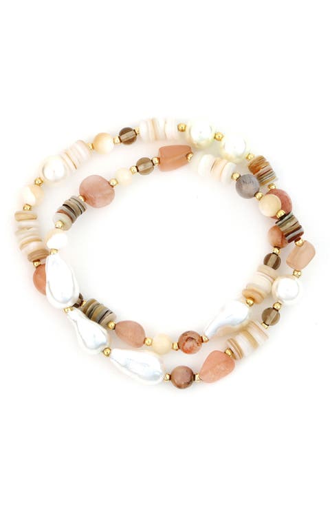 Stone 2-Row Bracelet