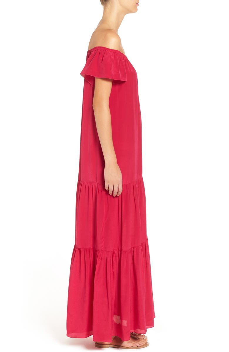 Soler 'Thalia' Off the Shoulder Silk Maxi Dress, Alternate, color, 