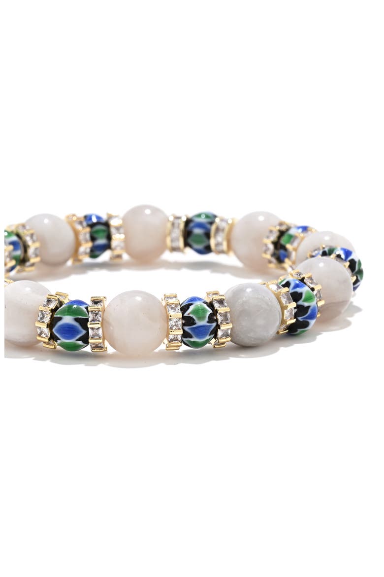 Men's Liam Stretch Bracelet with Golden Spacers, Alternate, color, GOLD