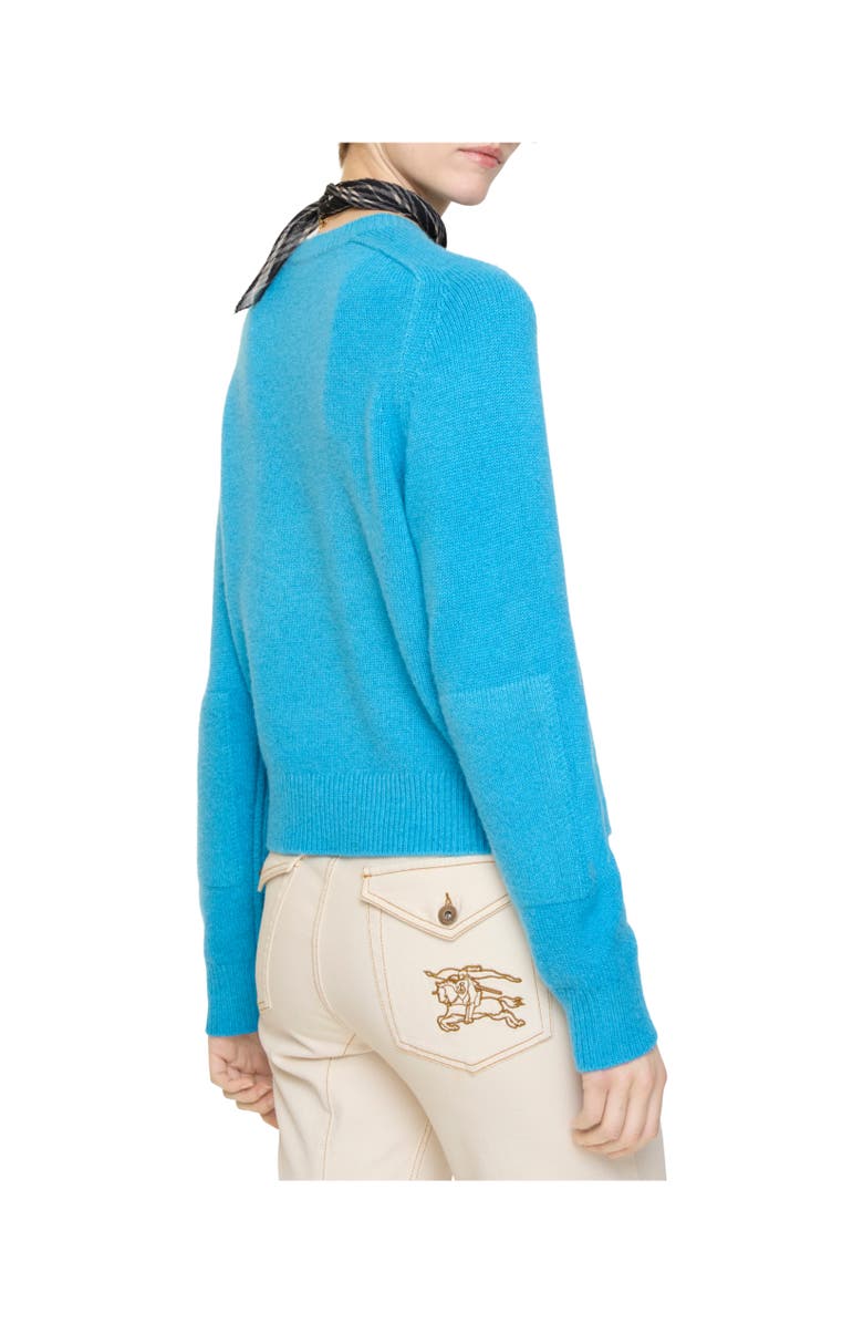Burberry Cashmere Sweater, Alternate, color, Atom Blue