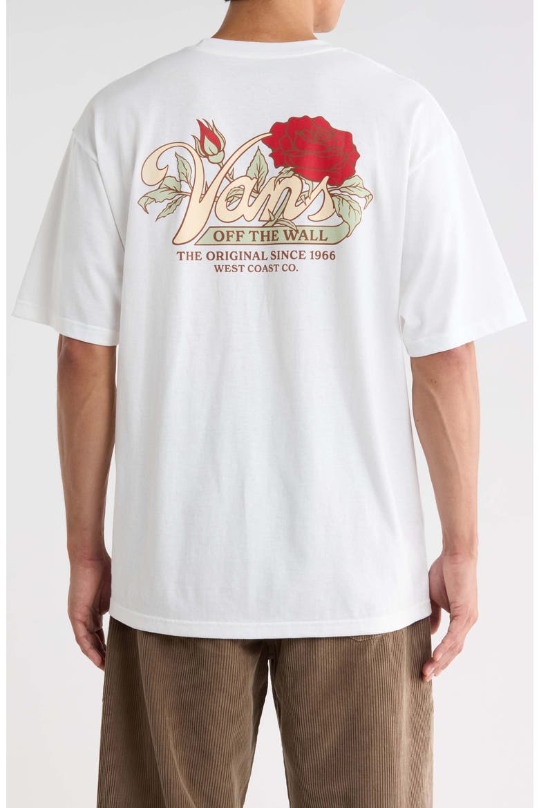 Old Skool Bloom Cotton Graphic T-Shirt, Alternate, color, WHITE