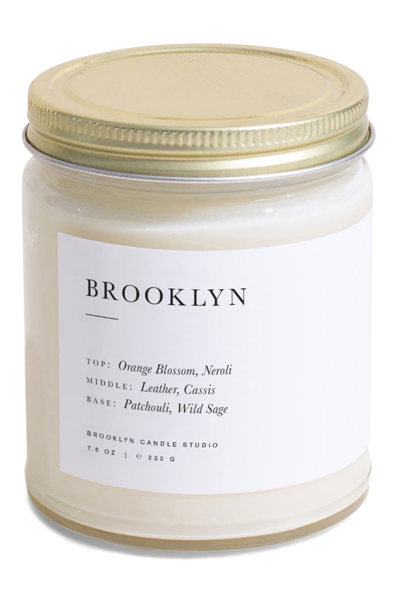 Brooklyn Jar Candle, Main, color, WHITE
