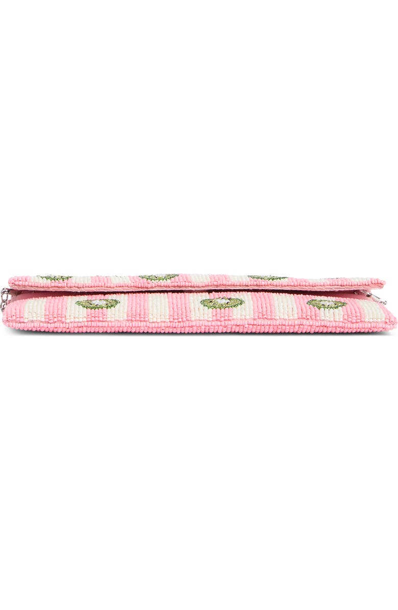 Collection XIIX Beaded Striped Kiwi Clutch, Alternate, color, Striped Kiwi