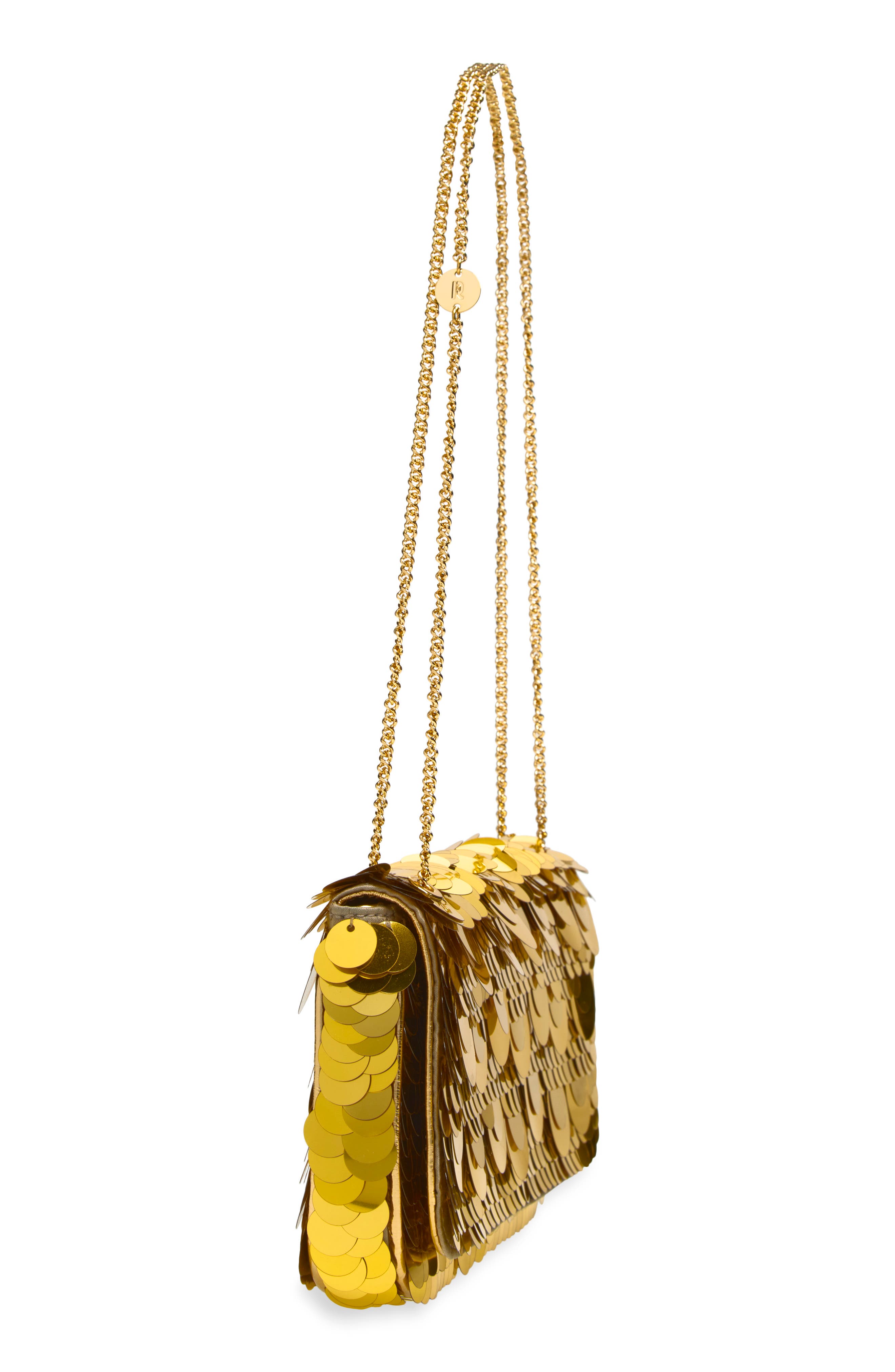 Small Sparkle Sequin Baguette Bag, Alternate, color, GOLD