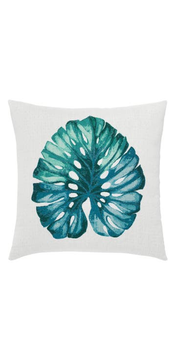 Leaf Lagoon Indoor & Outdoor Woven Accent Pillow
