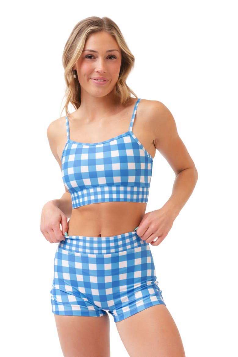 Whimsy Floral Retro Boy Short - XS, Main, color, Blue Gingham