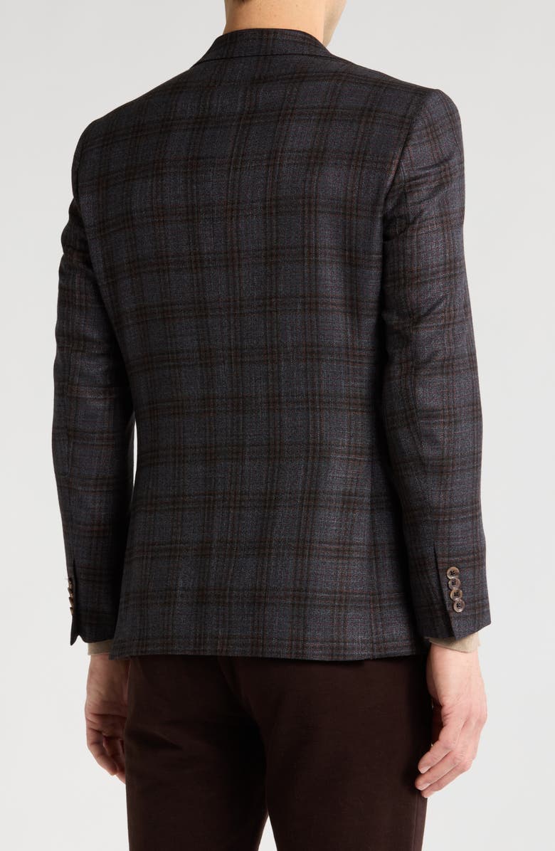 Jack Victor Plaid Espirit Wool Sport Coat, Alternate, color,