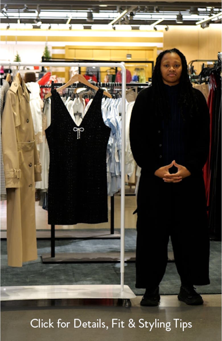 Metallic Bouclé Tweed Minidress, sales video thumbnail