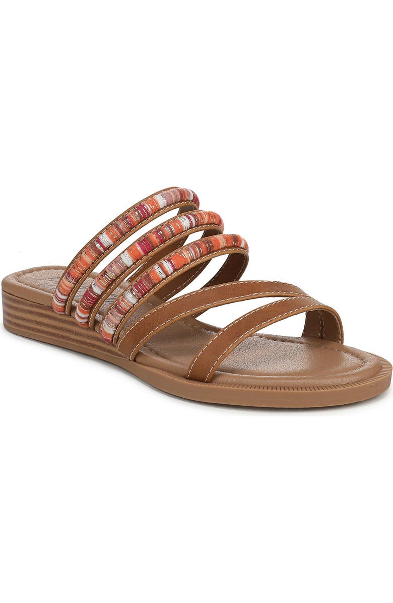 Blowfish Malibu August Slide Sandal, Main, color, Tan Multi Faux Leather