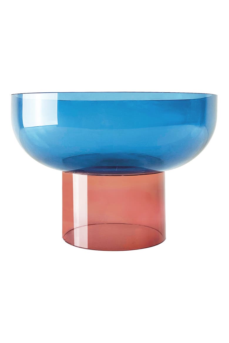 Tip Top Glass Bowl, Main, color, PINK/ BLUE