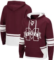 COLOSSEUM Men's Colosseum Maroon Mississippi State Bulldogs Lace Up 3.0 Pullover Hoodie