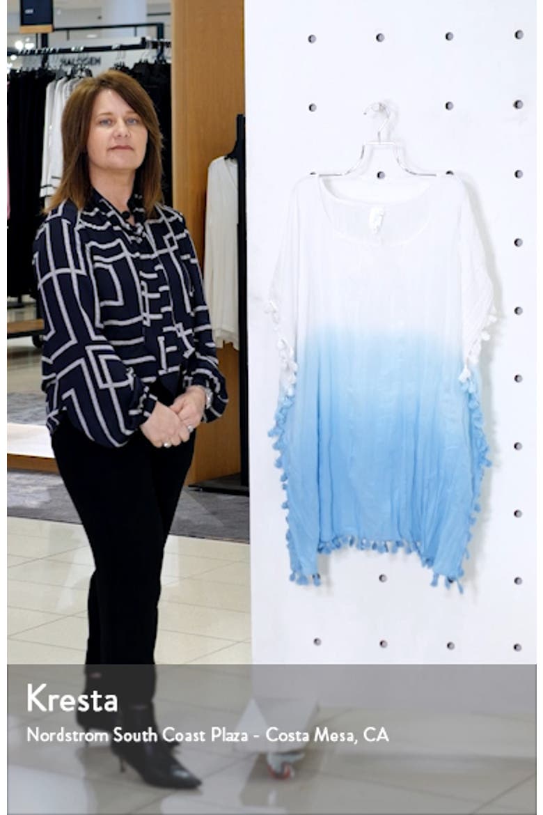 Dip Dye Tassel Cotton Cover-Up Caftan video