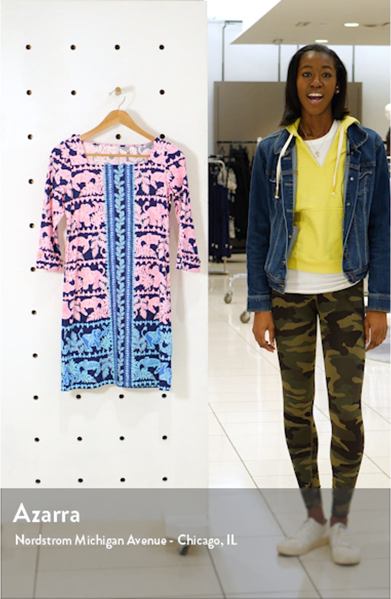 Bailee Print Floral Shift Dress, sales video thumbnail