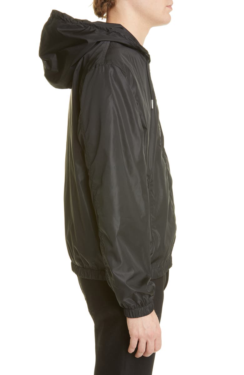 Givenchy Hooded Nylon Windbreaker, Alternate, color,
