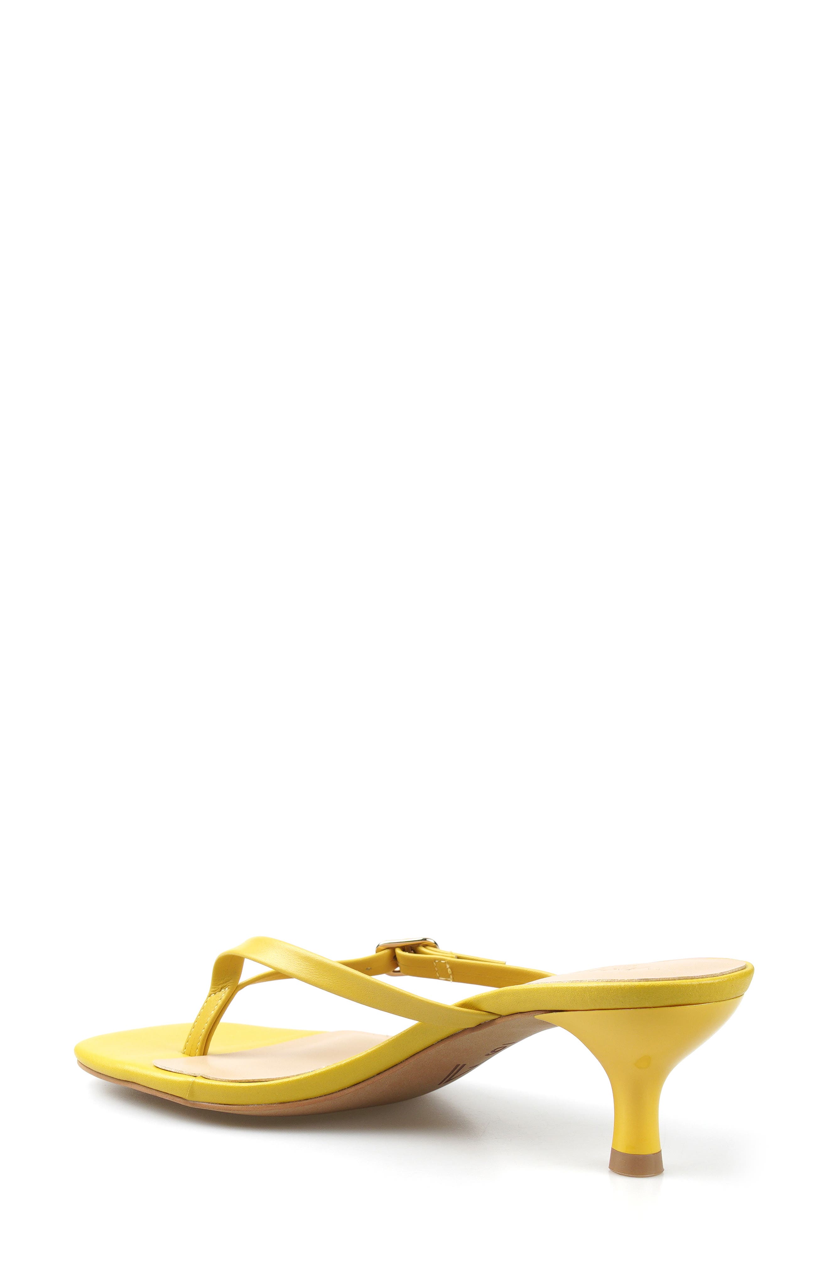 Marianna Kitten Heel Thong Sandal, Alternate, color, MUSTARD LEATHER