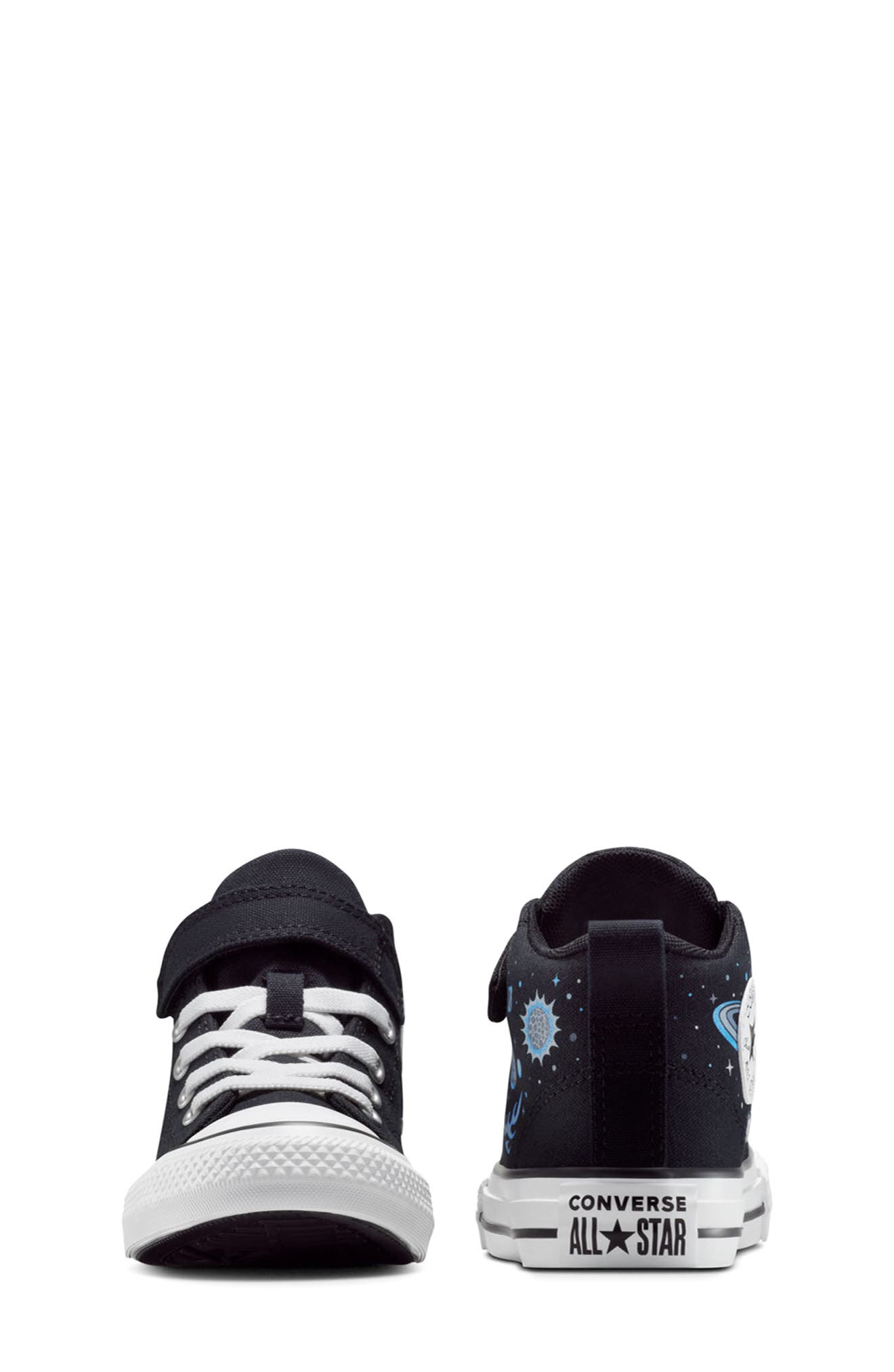 Converse Kids' Chuck Taylor<sup>®</sup> All Star<sup>®</sup> Malden Street Mid Top Sneaker, Alternate, color, Black/ White