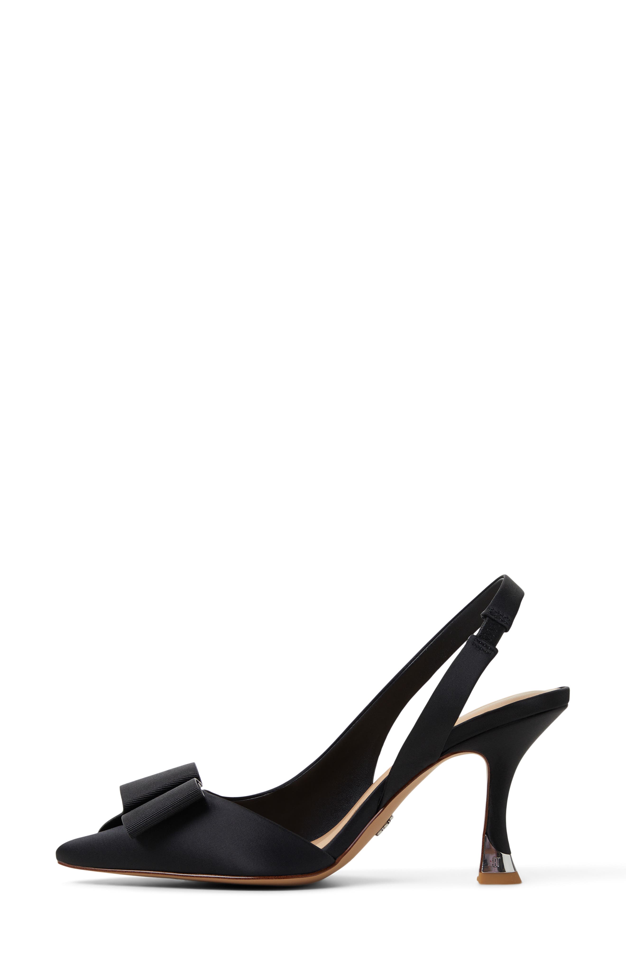 Ted Baker Lola Bow Slingback Pointed Toe Pump, Alternate, color, Black